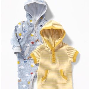 ☂ ☔️ Baby Hooded One-Piece 2-Pack for Baby ☀️